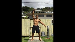 Day 157 Working Out in Hawaii - 24 kg. Kettlebell Snatch x 10 minutes - October 18, 2020 10:39 am