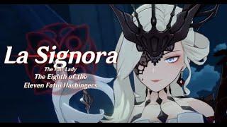 The 8th Fatui Harbinger - La Signora | ALL CUTSCENES | Genshin Impact