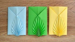 EASY PAPER ENVELOPE WITH LEAF | Origami Craft | Tutorial by ColorMania