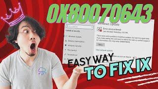 Fix Windows Update error 0x80070643 Windows 10/11 KB5034441