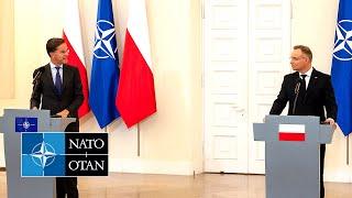 NATO Secretary General with the President of Poland  Andrzej Duda, 13 NOV 2024