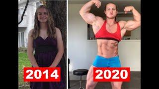 Muscle transformation of Paige DuMars | Then and Now 2014-2020 | Muscular transformation