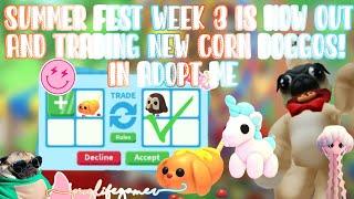  SUMMER FEST WEEK 3 IS NOW OUT AND TRADING NEW CORN DOGGOS IN ADOPT ME ON ROBLOX! 