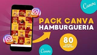 Pack Ideal Canva para Hamburgueria