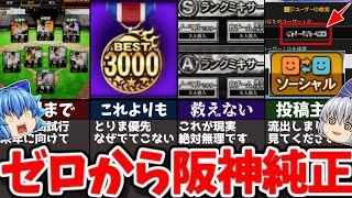 【伝説】100連ミキサー!？ゼロから阪神純正始めます！【プロスピA】【ゆっくり実況】ゼロから始める阪神純正#part1