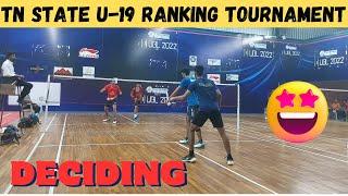 HARISH DHANDAPANI/ GIRISH VENKAT vs ANISH RAJ/ NAREN S || TAMILNADU STATE U-19 RANKING TOURNAMENT