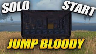 #61 SOLO START JUMP BLOODY SERVER 95 HOUR PART 1  | LAST ISLAND OF SURVIVAL