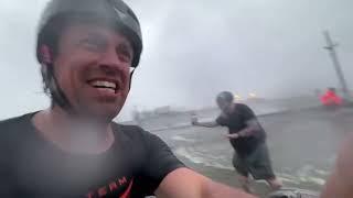 Storm chasers intercept ground zero of Category 2 Hurricane Francine!