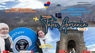 [4K]Armenia Travel Vlog: Day2! Breathtaking Journey to Wings of Tatev & Tatev Monastery l Must Visit