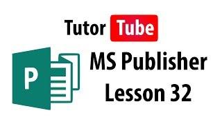 MS Publisher Tutorial - Lesson 32 - Picture Cropping