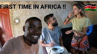 EATING AFRICAN TYPICAL FOOD IN KENYA FOR THE FIRST TIME !! FIRST IMPRESSION