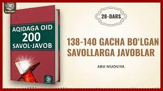 28-DARS || AQIDA DARSI || ABU MUOVIYA