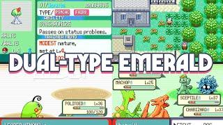 Pokemon Dual-Type Emerald - GBA ROM Hack, All Pokemon has Dual-Types, PSS System, Fairy type