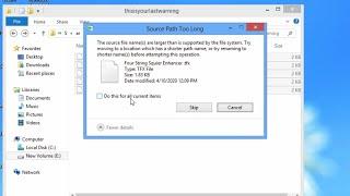 How To Fix Windows Can't Delete File Source Path Too Long