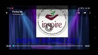 INSPIRE AWARD 2021