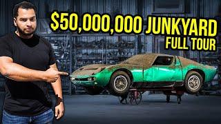 We Found $50,000,000 Worth Of Cars ABANDONED For 50 YEARS In A JUNKYARD (1 HOUR FULL TOUR)