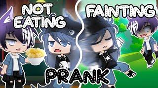 NOT EATING AND FAINTING PRANK!! || Challenge || Gacha Club || Gacha Life || Audrey Cookie