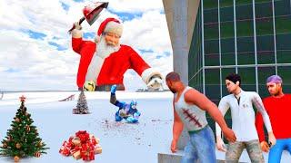 Evil Santa Attack on Rope Hero Tipson and Franklin in Indian bike driving 3d