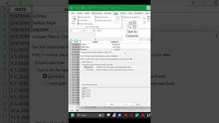 Excel Date format correction | Change date format | Tamil #excel #exceltricks