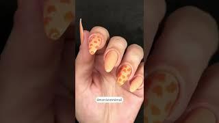 Animal print nas unhas Almond | Unhas Decoradas Animal Print | Marcianovaisnail #shorts #nailart