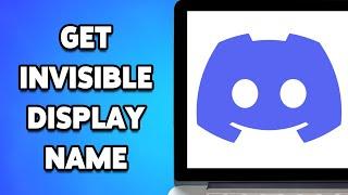 How To Get Invisible Display Name On Discord 2024 | Customize Your Discord Profile