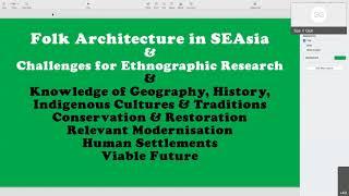 "Folk Architecture of South East Asia: The Challenges for Ethnographic Research"