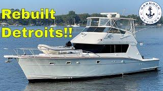 [Sold] - Reduced to $219,500!! - (1987) Hatteras 52 Convertible For Sale