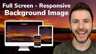 Responsive & Fixed Full Screen Background Image With Transparent Overlay Using HTML CSS