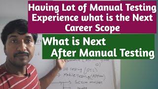 what is next after Manual Testing Experience | Best career opportunities after Manual Testing