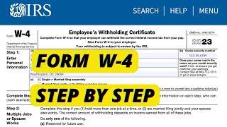 IRS W4 Form | How to Fill Out W4 Tax form | W4 Form Step by step Walk-through Single & Married