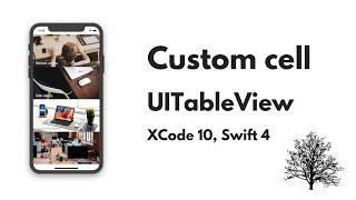 UITableView Tutorial: Custom Cell using Nib in UITableView Xcode 10, Swift 4