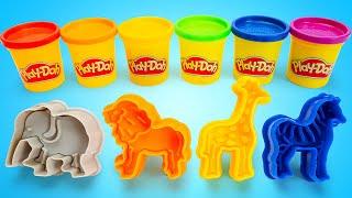Create and Learn Animal with Play Doh - Preschool Toddler Learning Video 
