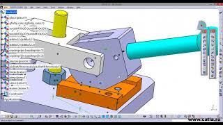 CATIA v5 Assembly Design of a simple fixture device