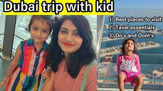 Places to visit in Dubai with kids | Dubai trip with toddler | Best Dubai itinerary with kids