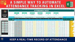 Create Automatic Attendance Tracker in excel | tutorial