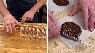 CHOCOLATE DECORATIONS  3 recipes to wow your guests!