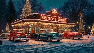 1950's Night at Nemo's Diner in Winter season: Classic Winter Oldies Songs & Vintage Ambience ️