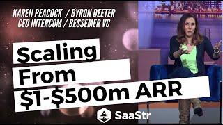 Growing & Scaling SaaS Businesses from $1M to $500M in ARR with Intercom CEO Karen Peacock