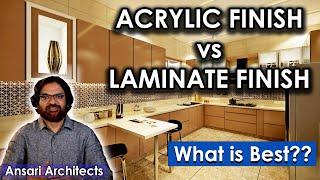 Acrylic sheet vs Laminate, which is best? cost, brands and conclusion for kitchen cabinet finish