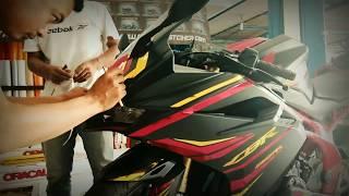 Modifikasi cutting sticker cbr 250 RR CHROME MIRROR  | ciptaart sticker