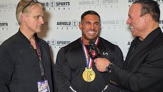 Derek Lunsford REACTS To Winning 2025 Arnold Classic!