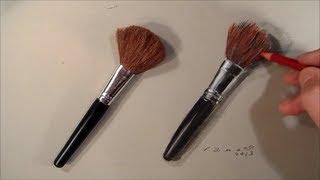 Realism Challenge #5 Drawing a Makeup Brushes, Time Lapse