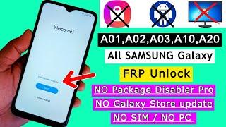 Samsung A01/A02/A03/A10/A20 FRP | Remove Google Account | 2023 All Samsung FRP Bypass Without PC