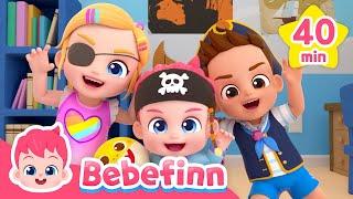 I'm a Pirate ‍️ and more songs compilation | Bebefinn Sing Along2 | Nursery Rhymes & Kids Songs