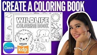 How to create coloring book for kdp with canva (Step-by-step in 2024)