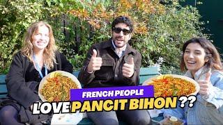 French People try the famous PANCIT BIHON and they LOVE IT ?!!