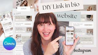 Create a 'link in bio' mini website using Canva TUTORIAL