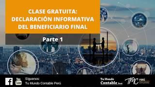 Clase Gratuita: Beneficiario Final - Formulario 3800 (Parte 1)