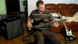 ESH Bass guitar with Markbass F1 amp