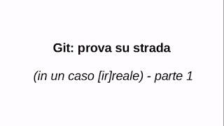 screencast - GIT 1